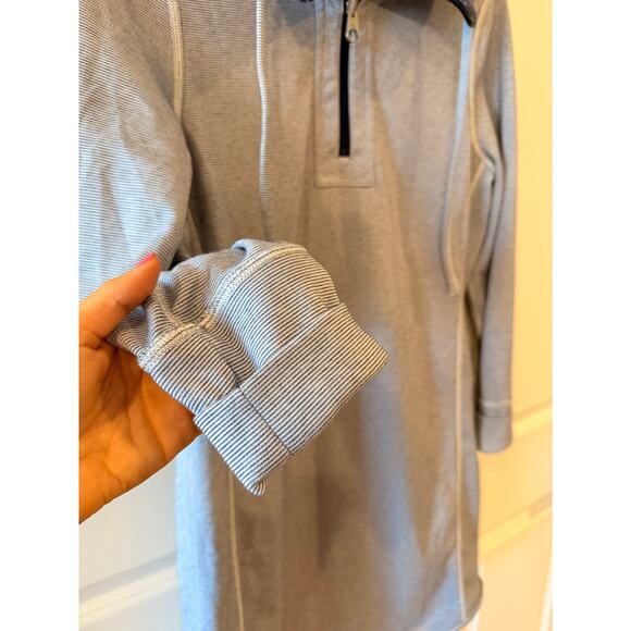 TOMMY BAHAMA Flip Side Reversible Half-Zip Long Sleeve Dress Island Blue | M - Picture 6 of 7